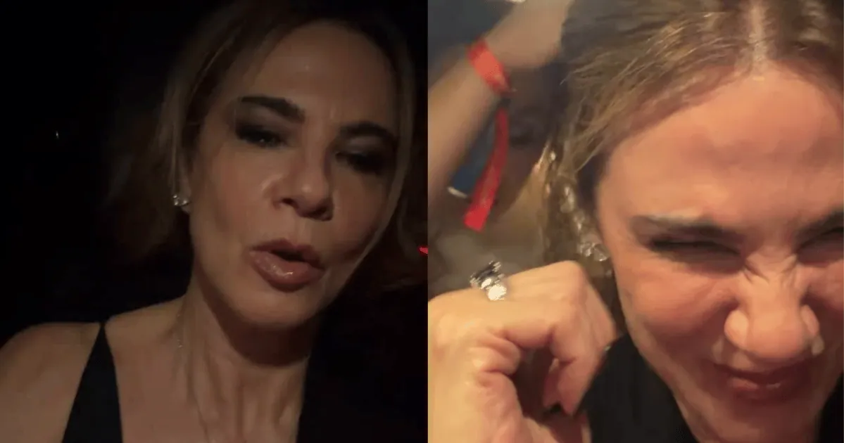 Luciana Gimenez jokes about hair-extension mishap after São Paulo gala