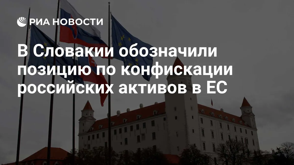 Slovakia opposes confiscation of frozen Russian assets