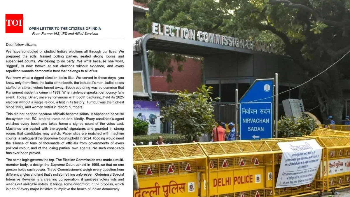 124 former Indian officials defend election commission in open letter