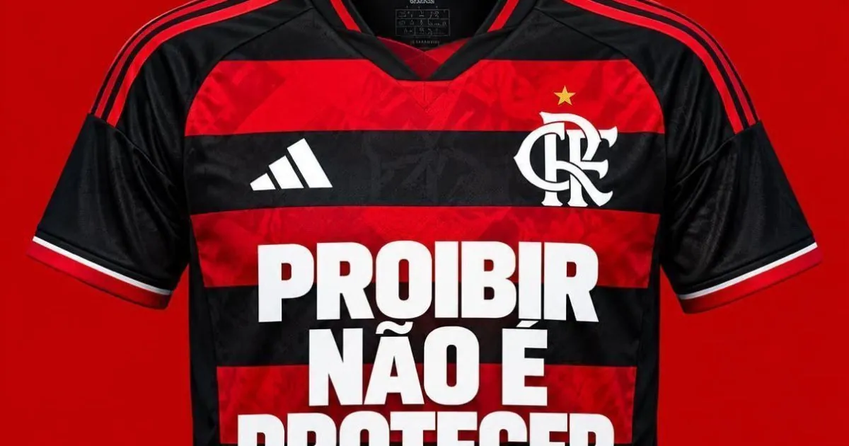 Flamengo wears protest slogan in match against Santos