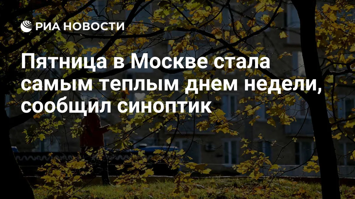 Пятница стала самым тёплым днём недели перед похолоданием