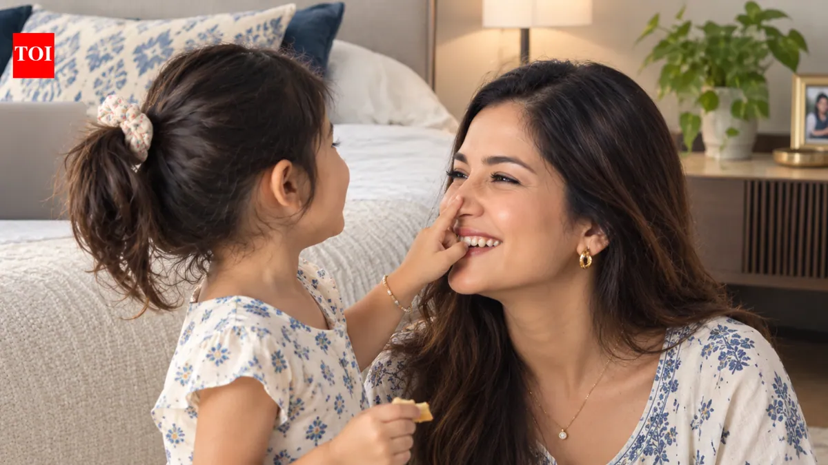 Why a child may touch a parent’s face while talking