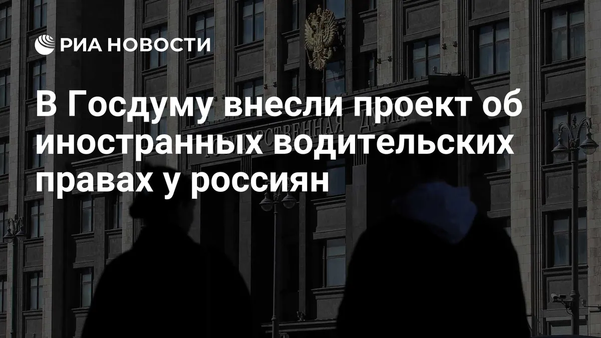 Russia submits bill on foreign driving licenses for citizens living abroad