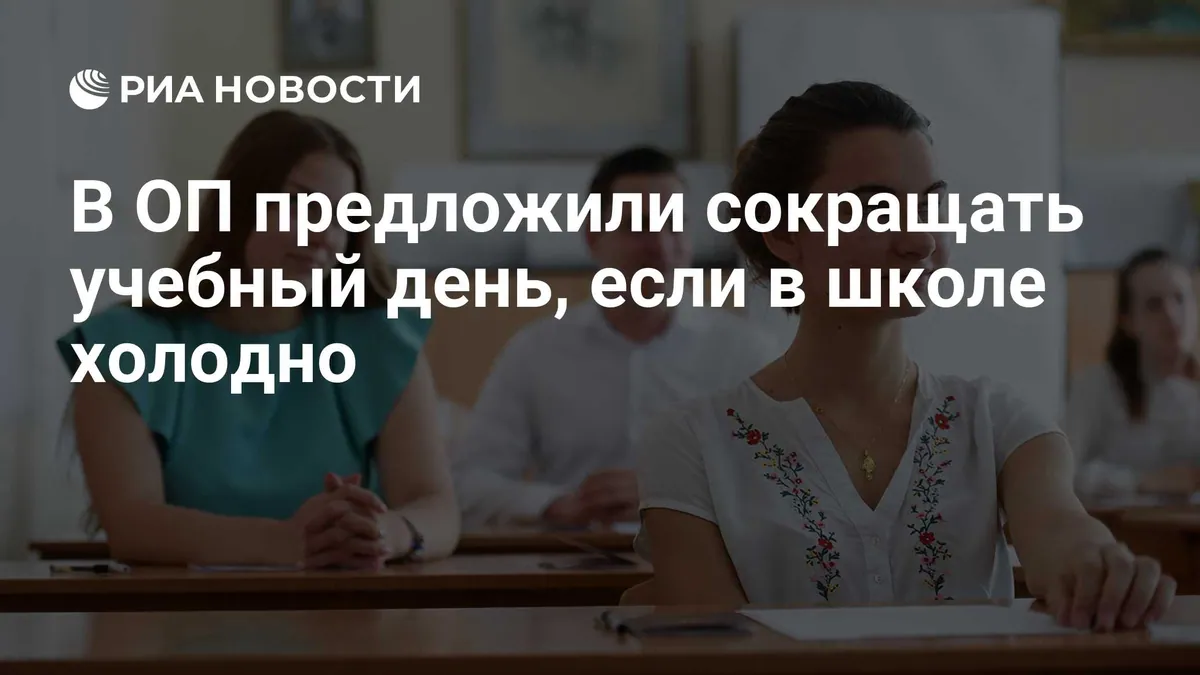 Russian public chamber member proposes shorter lessons in cold classrooms
