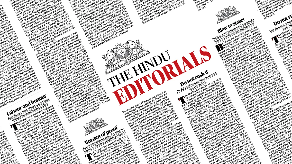 The Hindu editorial says voter-roll revision risks disenfranchising millions