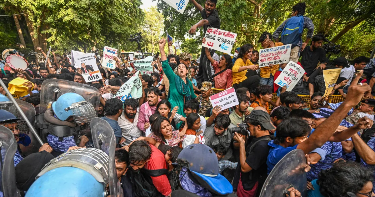 Indian protesters demand election chief’s resignation amid voter-list dispute
