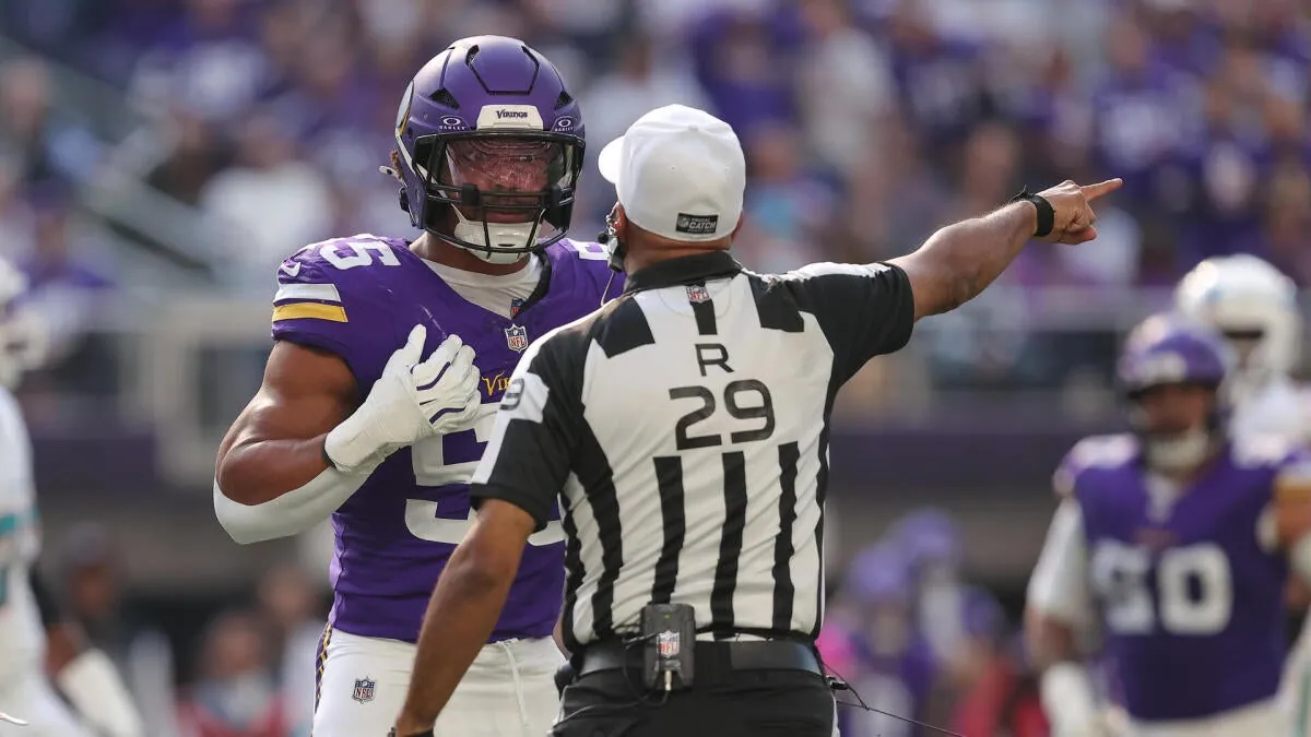 NFL suspends referee Adrian Hill one game after exchange with Vikings linebacker