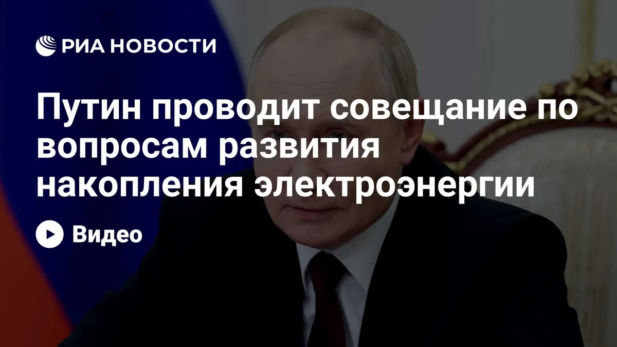 Putin holds meeting on energy storage development