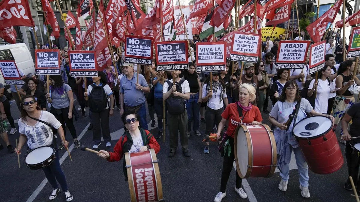 Clashes follow university funding protest outside Argentina's Congress