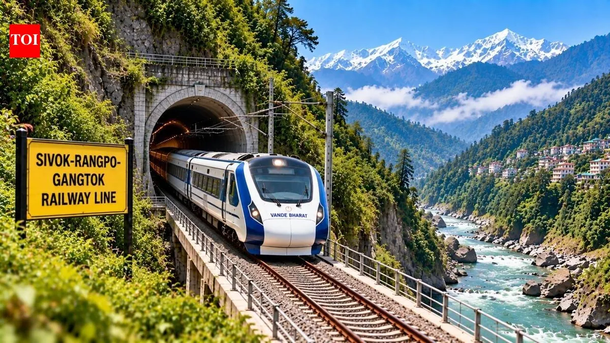 Railway plan would extend Sikkim’s first rail link from Rangpo to Gangtok