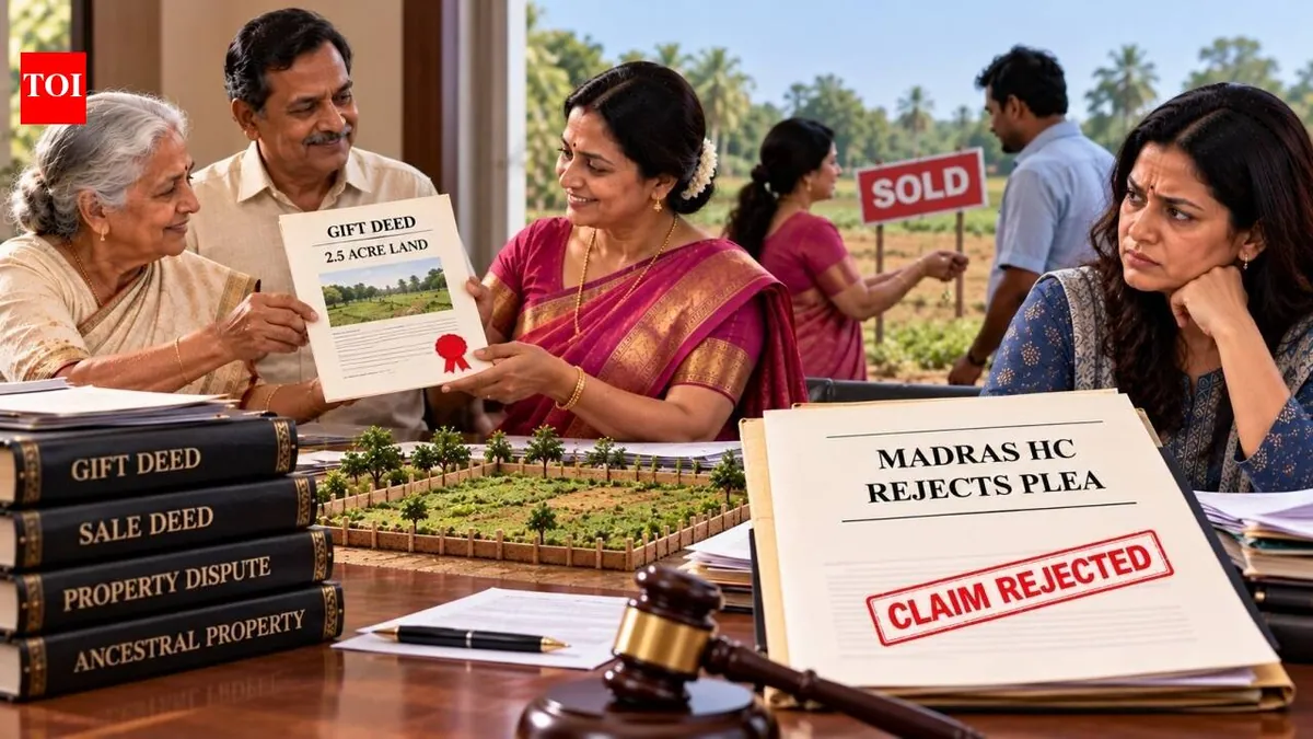 Madras High Court upholds transfer and sale of 2.5-acre family plot