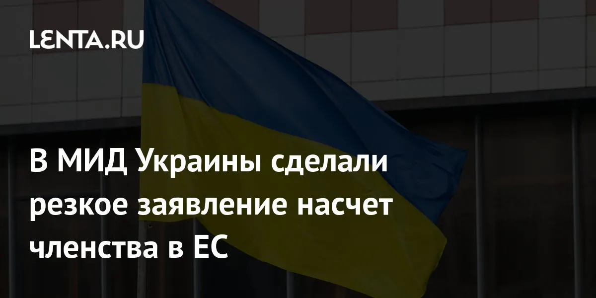 Ukraine rejects ‘hybrid’ or partial EU membership, foreign ministry says