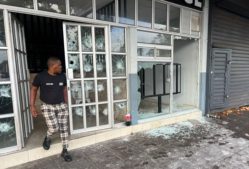 South African troops patrol Durban after violent protests