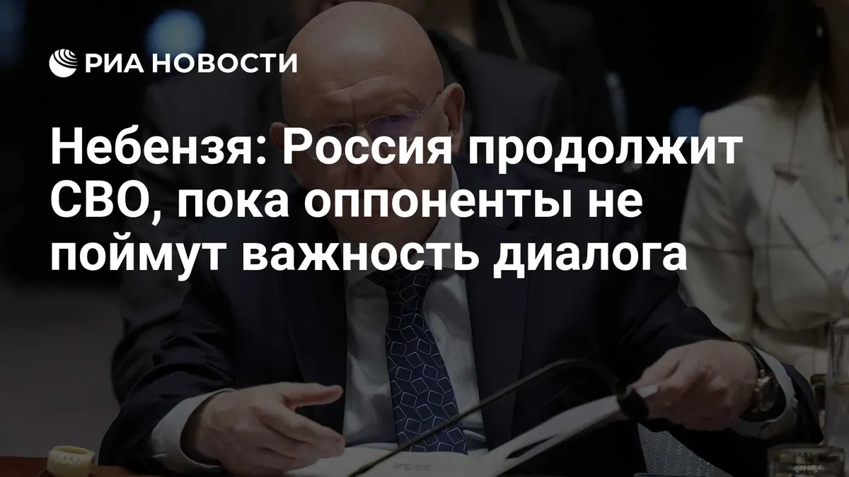 Nebenzya says Russia will continue military action pending talks on lasting peace