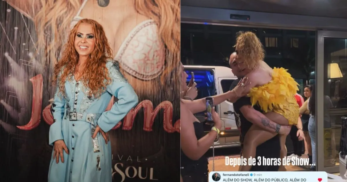 Joelma Carried After Three-Hour Concert in Rio