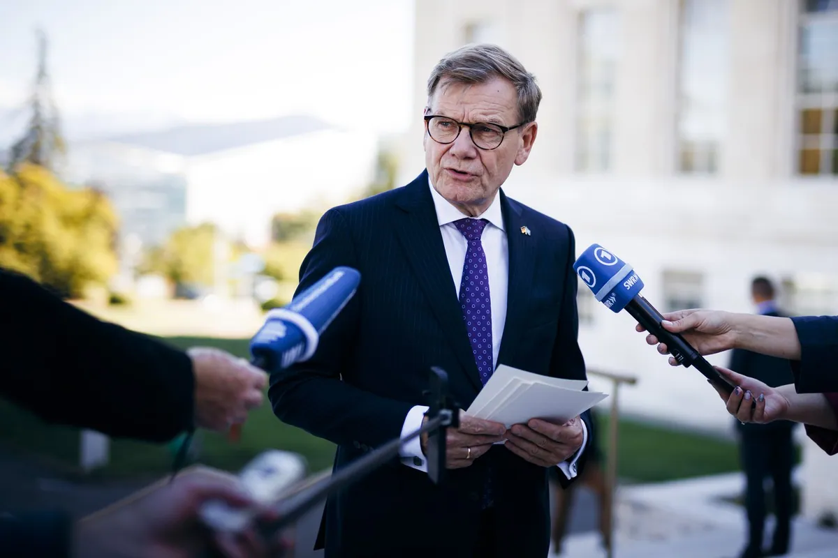 German foreign minister warns of possible Russian aims beyond Ukraine