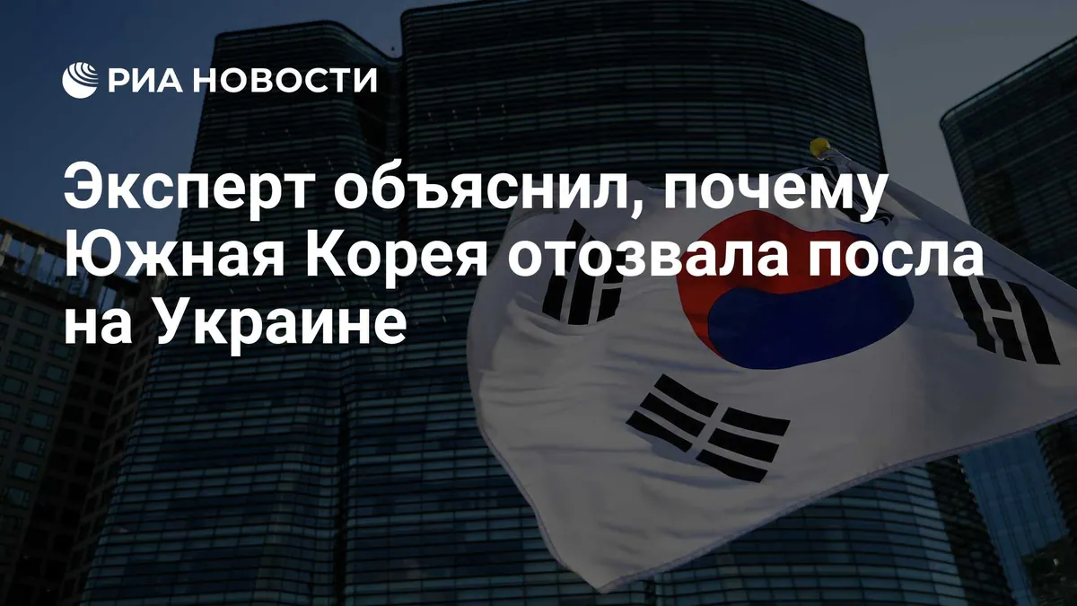 Асмолов связал отзыв южнокорейского посла с возможными внутриполитическими мотивами