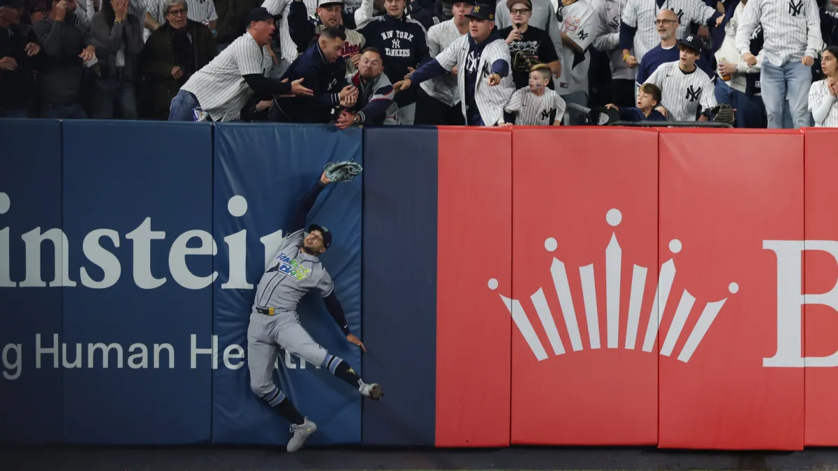 Fan interference turns Anthony Volpe’s would-be homer into a double