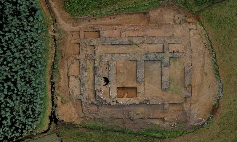 Archaeologists investigate monumental Jandial D structure in Pakistan