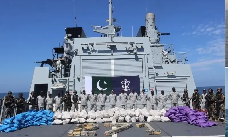 Pakistan Navy seizes drugs worth $96 million in Arabian Sea