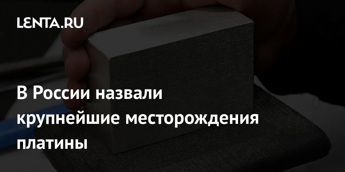 Крупнейшие месторождения платиноидов России находятся в Красноярском крае